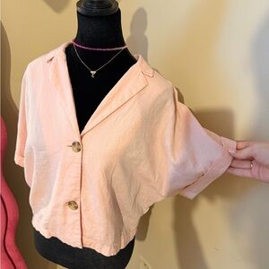 Everly Light Pink Button-Down Shirt